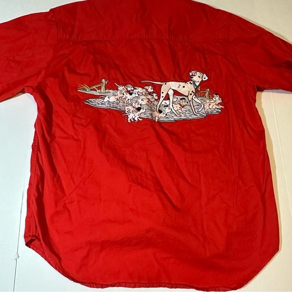 Vtg 90s Mickey Inc 101 Dalmations Button Up Shirt - Picture 1 of 8